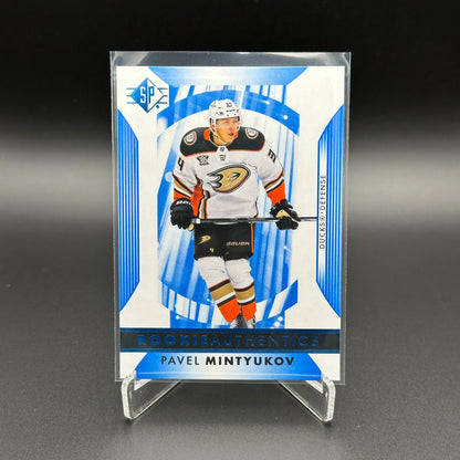 2023-24 UD SP Authentic PAVEL MINTYUKOV #124 Rookie Authentics - Anaheim Ducks