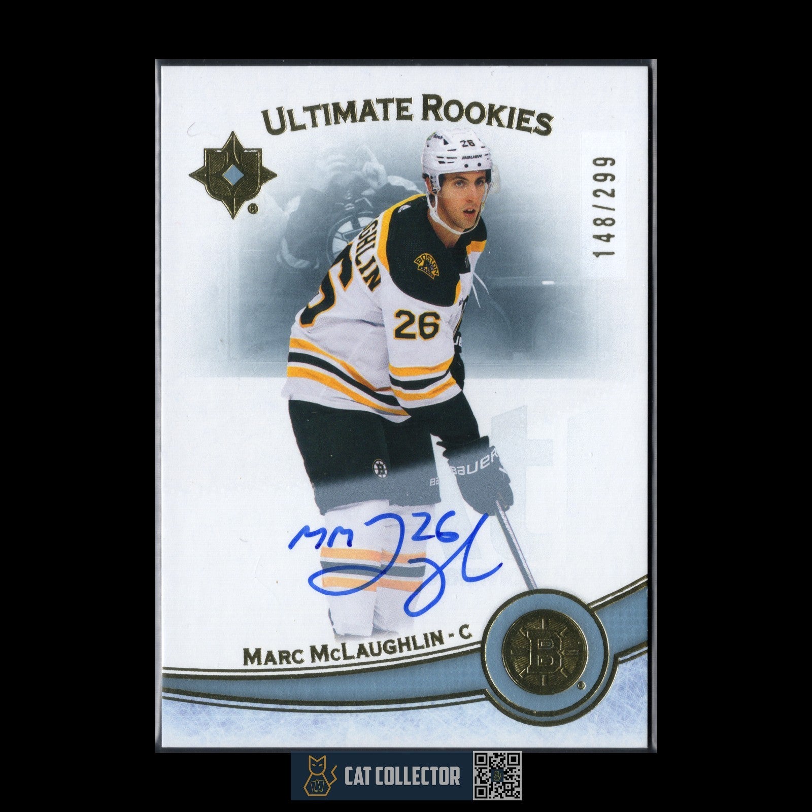 2022-23 UD Ultimate Collection MARC MCLAUGHLIN #123 Rookie RC /299 Auto