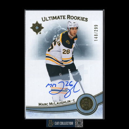 2022-23 UD Ultimate Collection MARC MCLAUGHLIN #123 Rookie RC /299 Auto