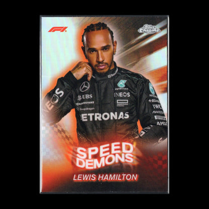 2024 Topps Chrome Formula 1 LEWIS HAMILTON #SD-6 Speed demons