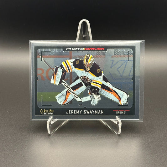 2021-22 O-Pee-Chee Platinum JEREMY SWAYMAN #PD-15 Photo Driven - Boston Bruins