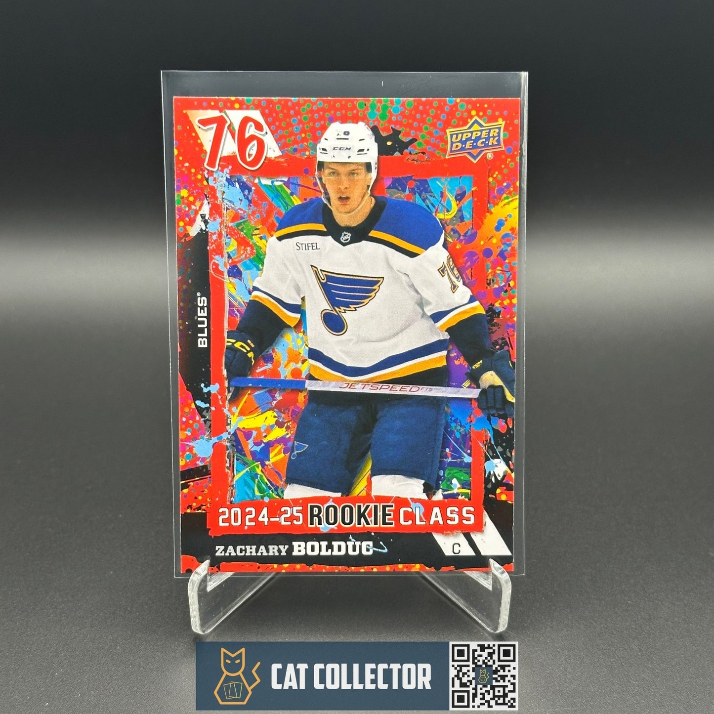 2024-25 UD Series 1 ZACHARY BOLDUC #RC-13 Rookie Class Red Rookie RC