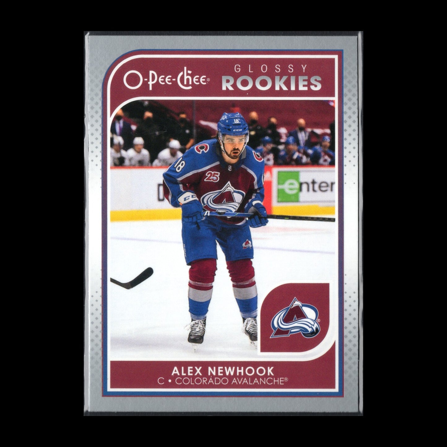 2021-22 UD Series 1 ALEX NEWHOOK #R-10 O-Pee-Chee Glossy Rookies Silver RC