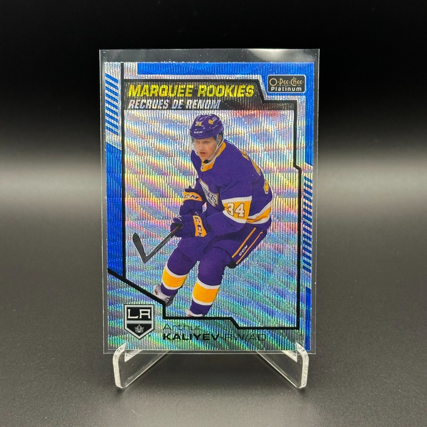 2020-21 O-Pee-Chee Platinum ARTHUR KALIYEV #192 Marquee rookie Blue Surge RC