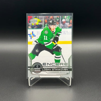 2024-25 UD Extended series LOGAN STANKOVEN #E-10 Encore Rookie RC - Dallas Stars