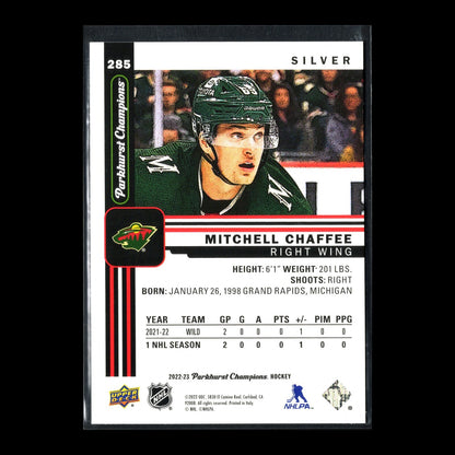2022-23 UD Parkhurst Champions MITCHELL CHAFFE #281 Silver Rookie