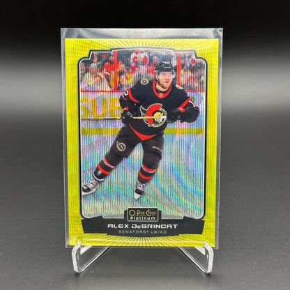 2022-23 O-Pee-Chee Platinum ALEX DEBRINCAT #2 Neon Yellow Surge Ottawa Senators