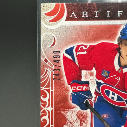2024-25 UD Artifacts KAIDEN GUHLE #75 Ruby 243/499 - Montreal Canadiens