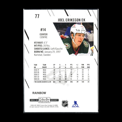 2023-24 O-Pee-Chee Platinum JOEL ERIKSSON EK #77 Rainbow - Minnesota Wild