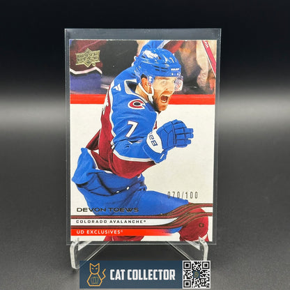2025-26 UD Series 1 DEVON TOEWS #38 UD Exclusives /100