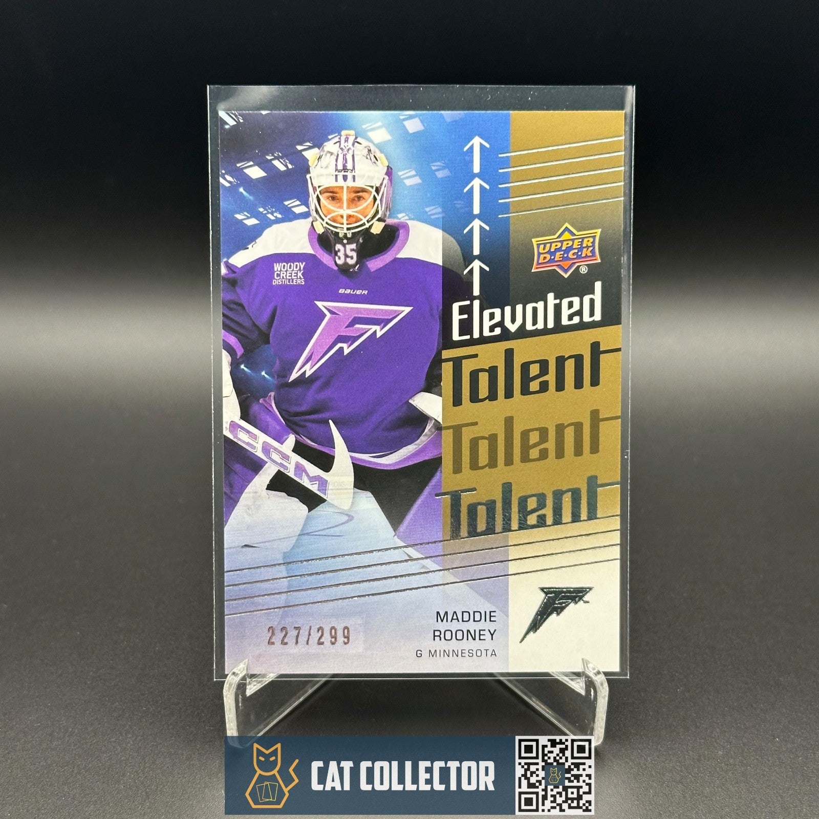 2024-25 UD PWHL MADDIE ROONEY #ET-20 Elevated Talent Gold /299 - Minnesota Frost