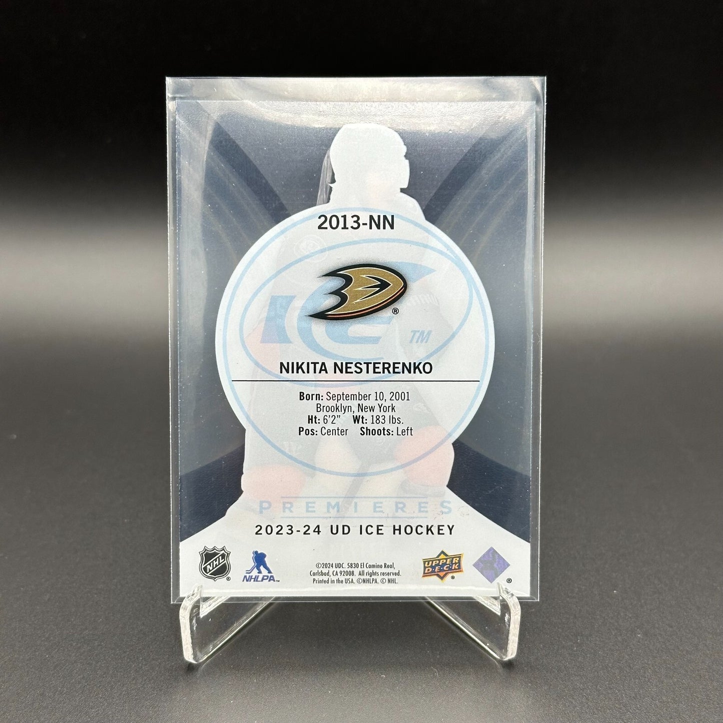 2023-24 UD Ice NIKITA NESTERENKO #2013-NN Ice Premieres Retro 71/149