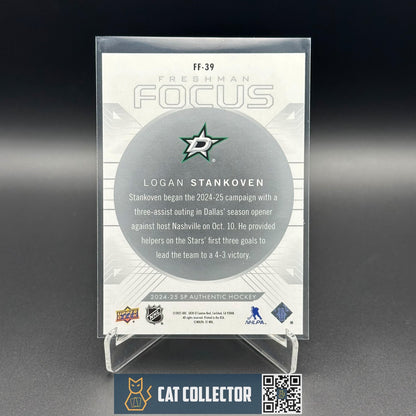 2024-25 UD SP Authentic LOGAN STANKOVEN #FF-39 Freshman Focus