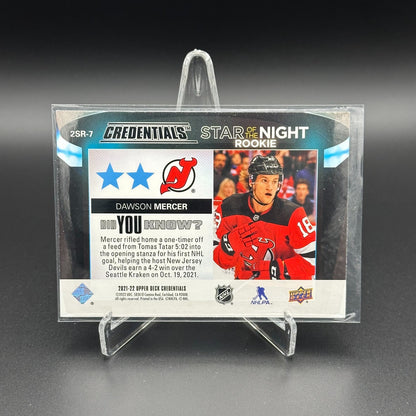 2021-22 UD Credentials DAWSON MERCER #2SR-7 Second Star of the Night Rookie