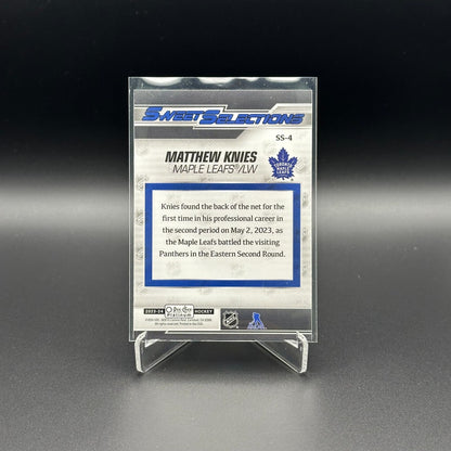 2023-24 O-Pee-Chee Platinum MATTHEW KNIES #SS-4 Seet Selections Rookie RC