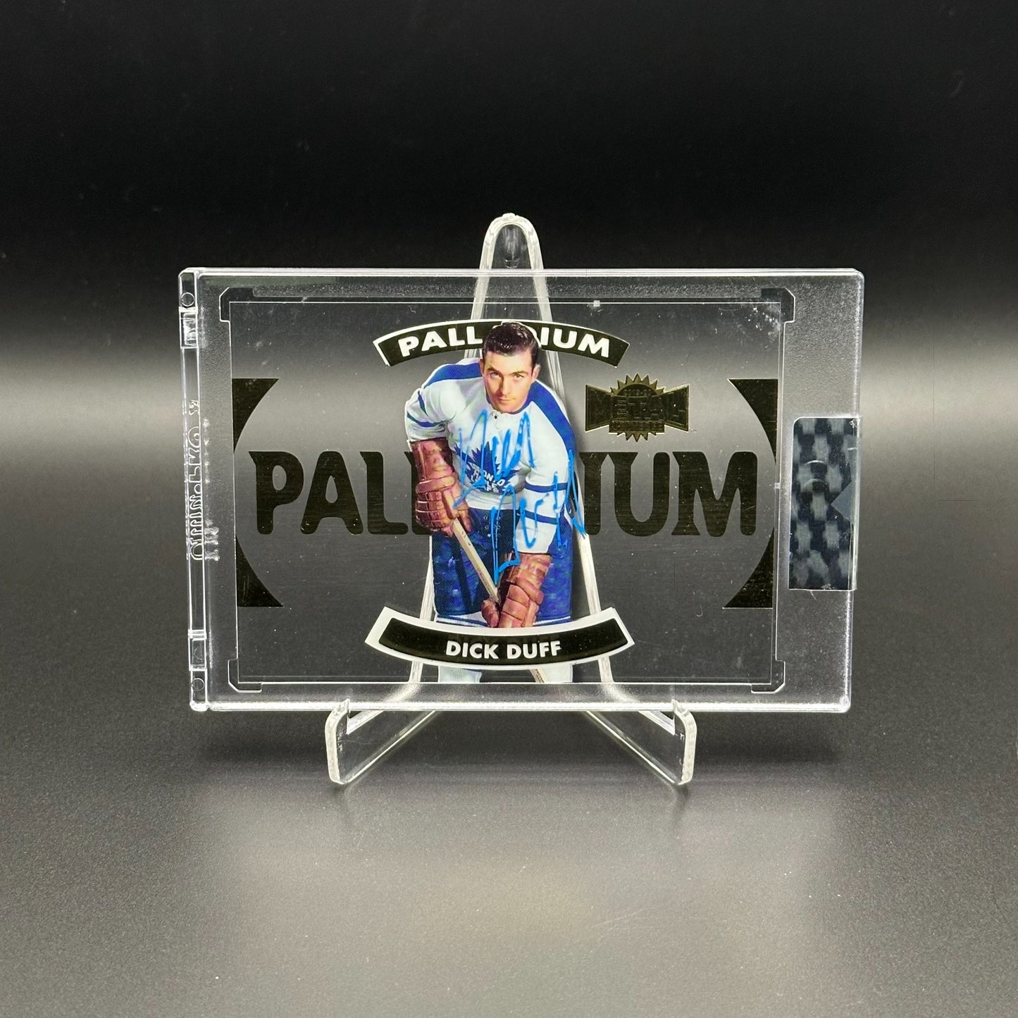 2019-20 UD Clear cut DICK DUFF #T-DD Palladium AUTO HOF - Toronto Maple Leafs