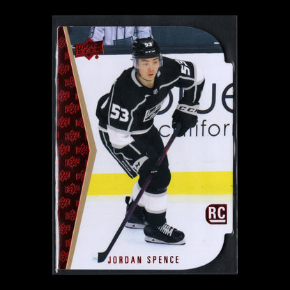 2022-23 UD Series 1 JORDAN SPENCE #RDT-8 Rookie RC Red Die-cut - LA Kings