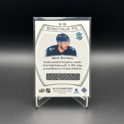 2021-22 UD SP Authentic MARK GIORDANO #S-16 Spectrum FX Bounty Unscratched