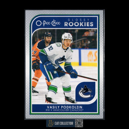 2021-22 UD Series 2 VASILY PODKOLZIN #R-14 O-Pee-Chee Glossy Rookies Silver RC