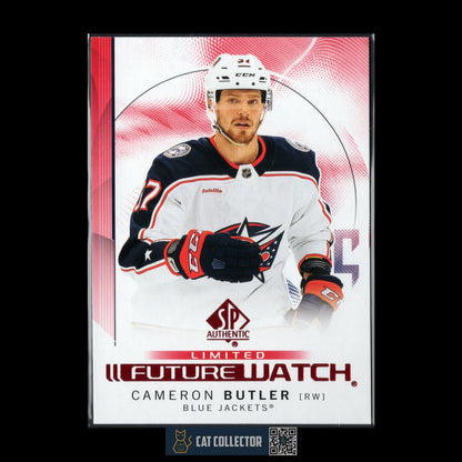 2024-25 UD SP Authentic CAMERON BUTLER #155 Future Watch Limited Red RC