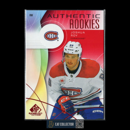 2024-25 UD SP Game Used JOSHUA ROY #248 Red RC Rookie - Montreal Canadiens