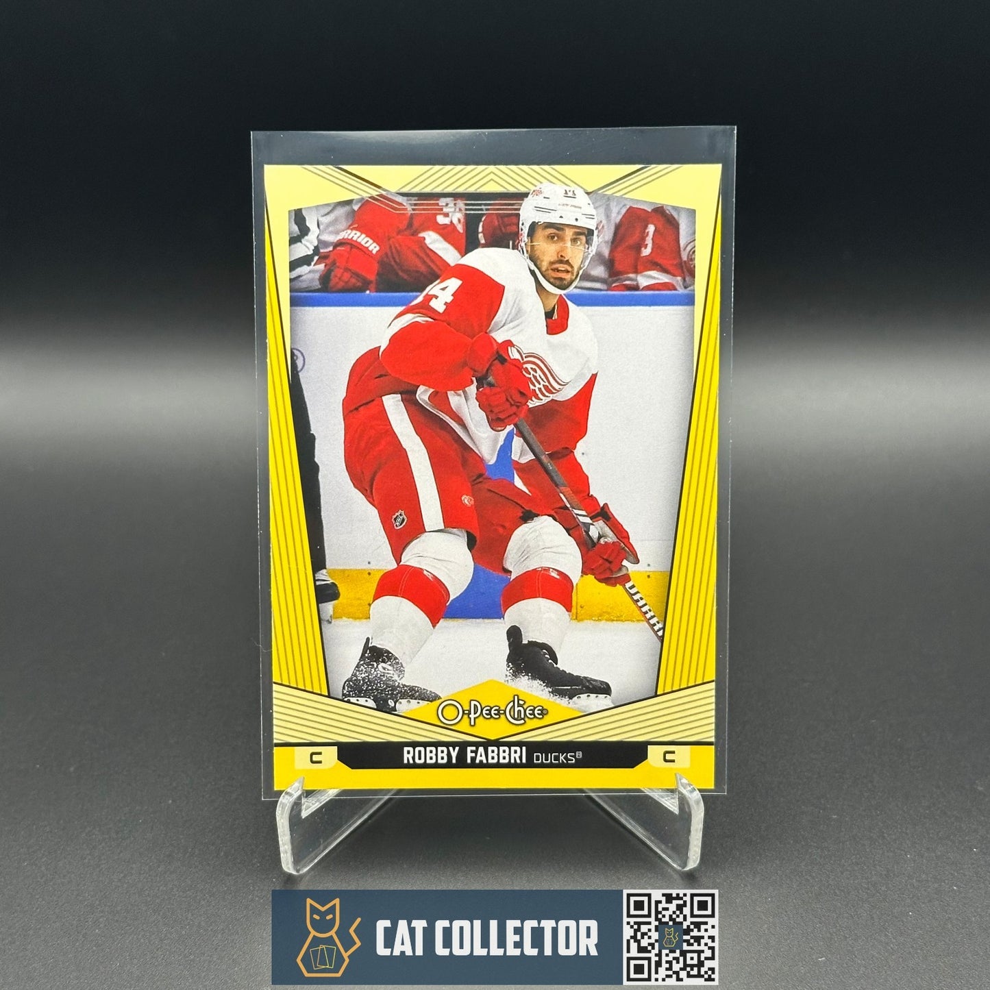 2024-25 O-Pee-Chee ROBBY FABBRI #392 Yellow border - Detroit Red Wings
