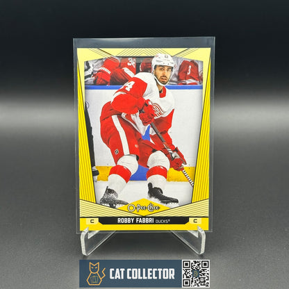 2024-25 O-Pee-Chee ROBBY FABBRI #392 Yellow border - Detroit Red Wings
