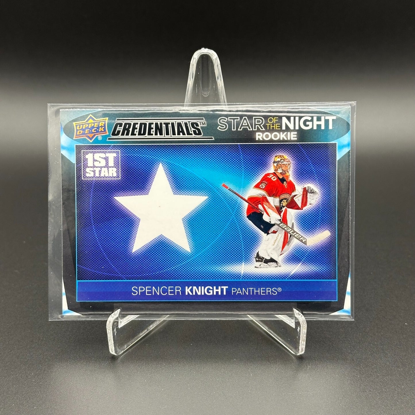 2021-22 UD Credentials SPENCER KNIGHT #1SR-6 First Star of the Night RC