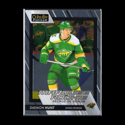 2023-24 OPC Platinum DAEMON HUNT #266 Marquee rookie RC - Minnesota Wild