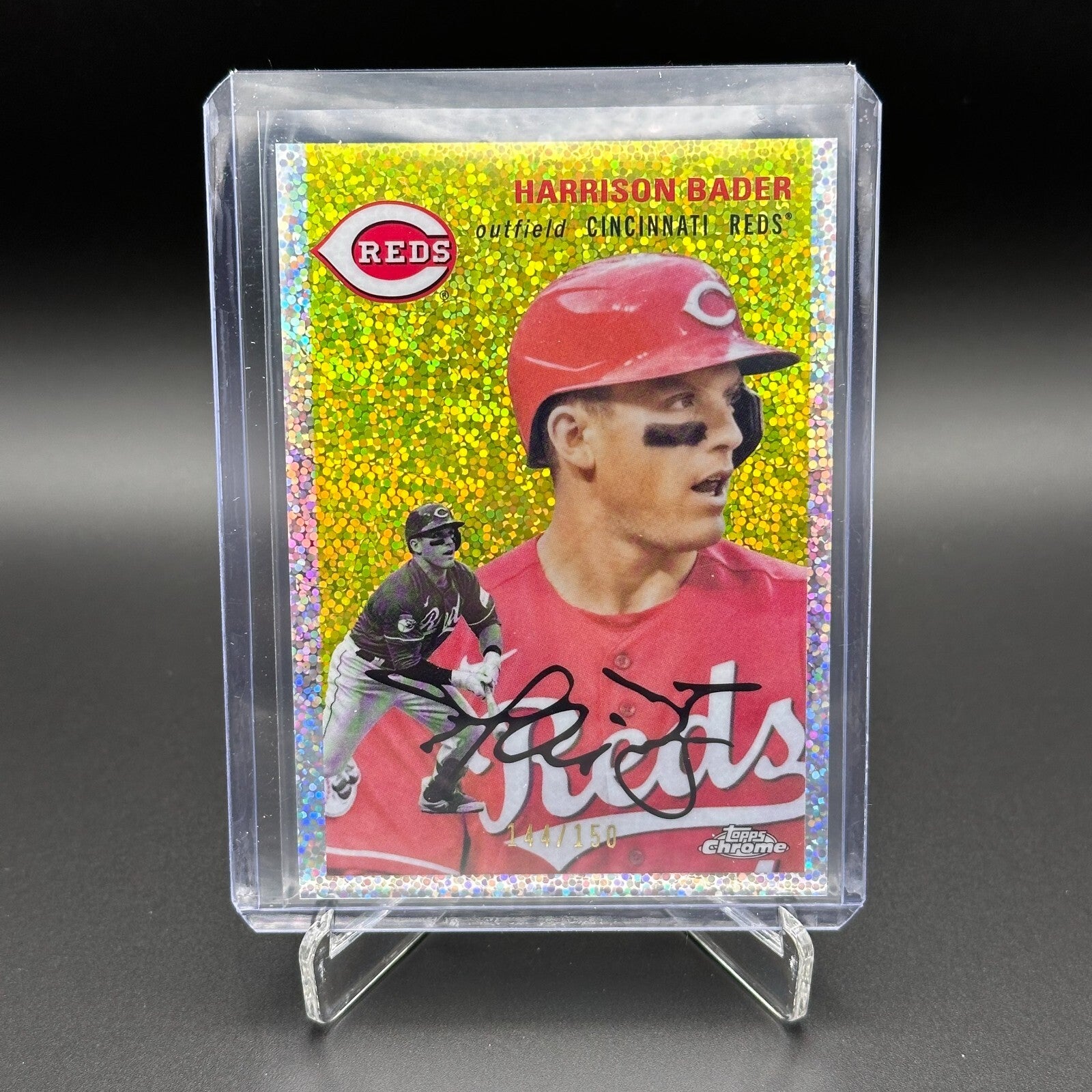 2023 Topps Chrome Platinum Anniv. HARRISON BADER #335 Speckle Refractor /150