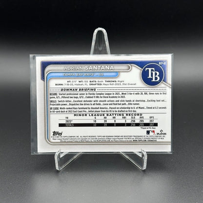 2024 Topps Chrome Bowman ADRIAN SANTANA #BCP-61 Prospect RC - Tampa Bay Rays