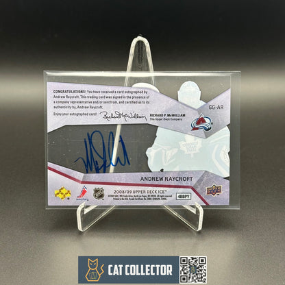 2008-09 UD Ice ANDREW RAYCROFT #GG-AR Glacial Graphs Auto