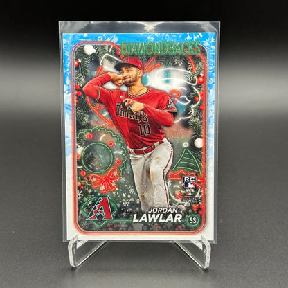 2024 Topps Holiday JORDAN LAWLAR #H166 RC - Arizona Diamondbacks
