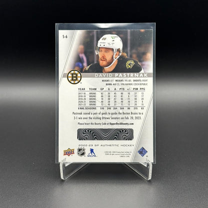 2022-23 UD SP Authentic DAVID PASTRNAK #S-6 Spectrum FX Bounty Unscratched