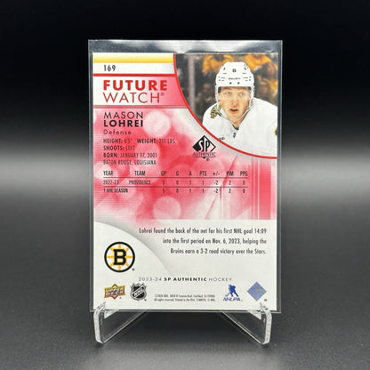 2023-24 UD SP Authentic MASON LOHREI #169 Future Watch Limited Red