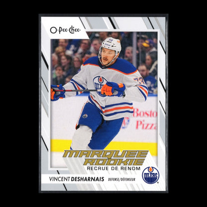 2023-24 O-Pee-Chee VINCENT DESHARNAIS #544 Marquee rookie RC - Edmonton Oilers