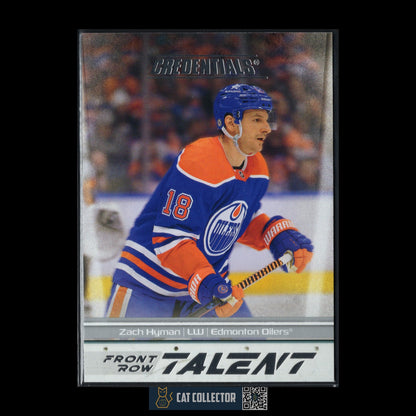 2024-25 UD Credentials ZACH HYMAN #FRT-ZH Front Row Talent - Edmonton Oilers