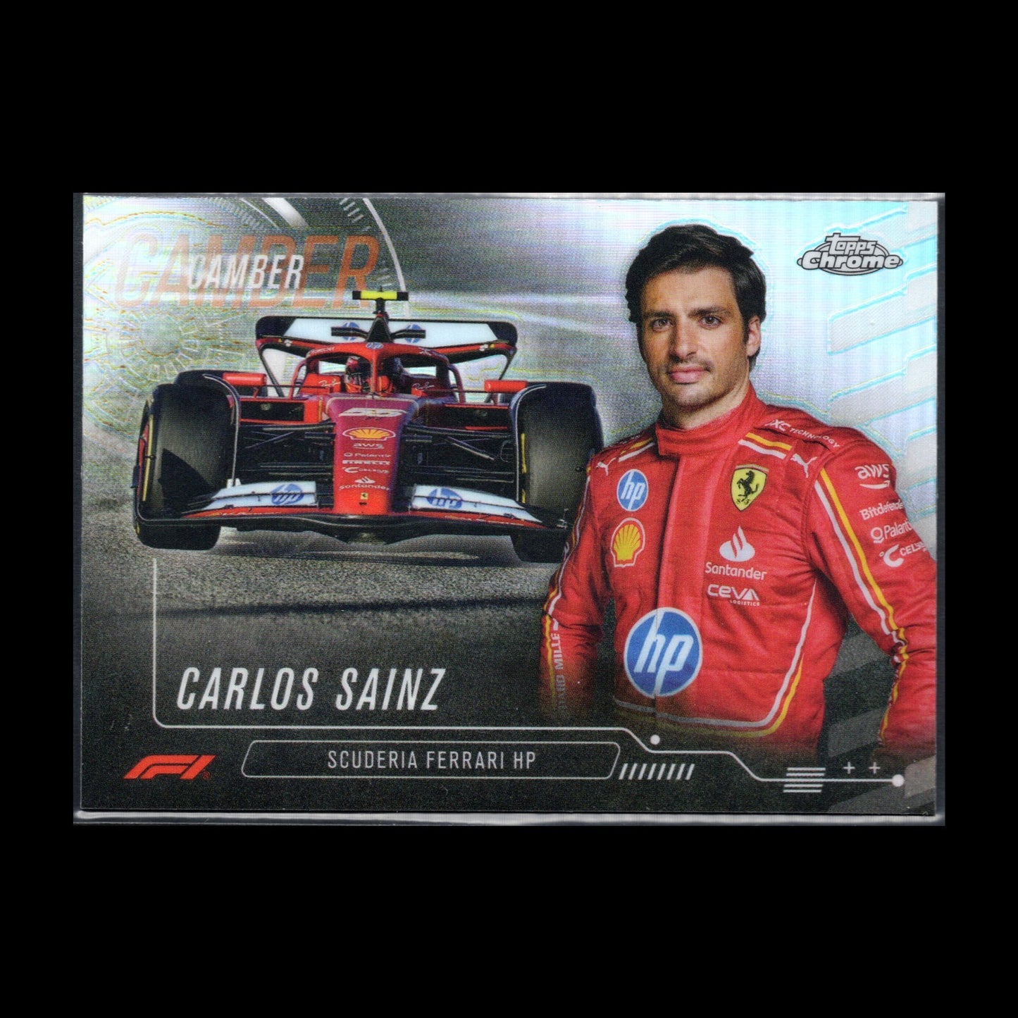 2024 Topps Chrome Formula 1 CARLOS SAINZ #CAM-2 Camber - Scuderia Ferrari