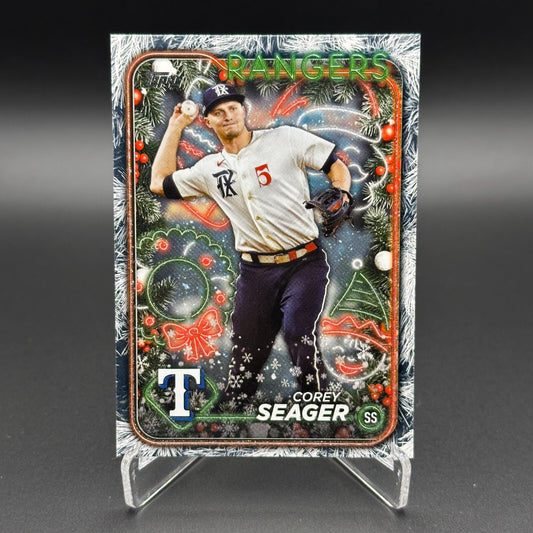 2024 Topps Holiday COREY SEAGER #H45 Holiday Tree - Texas Rangers