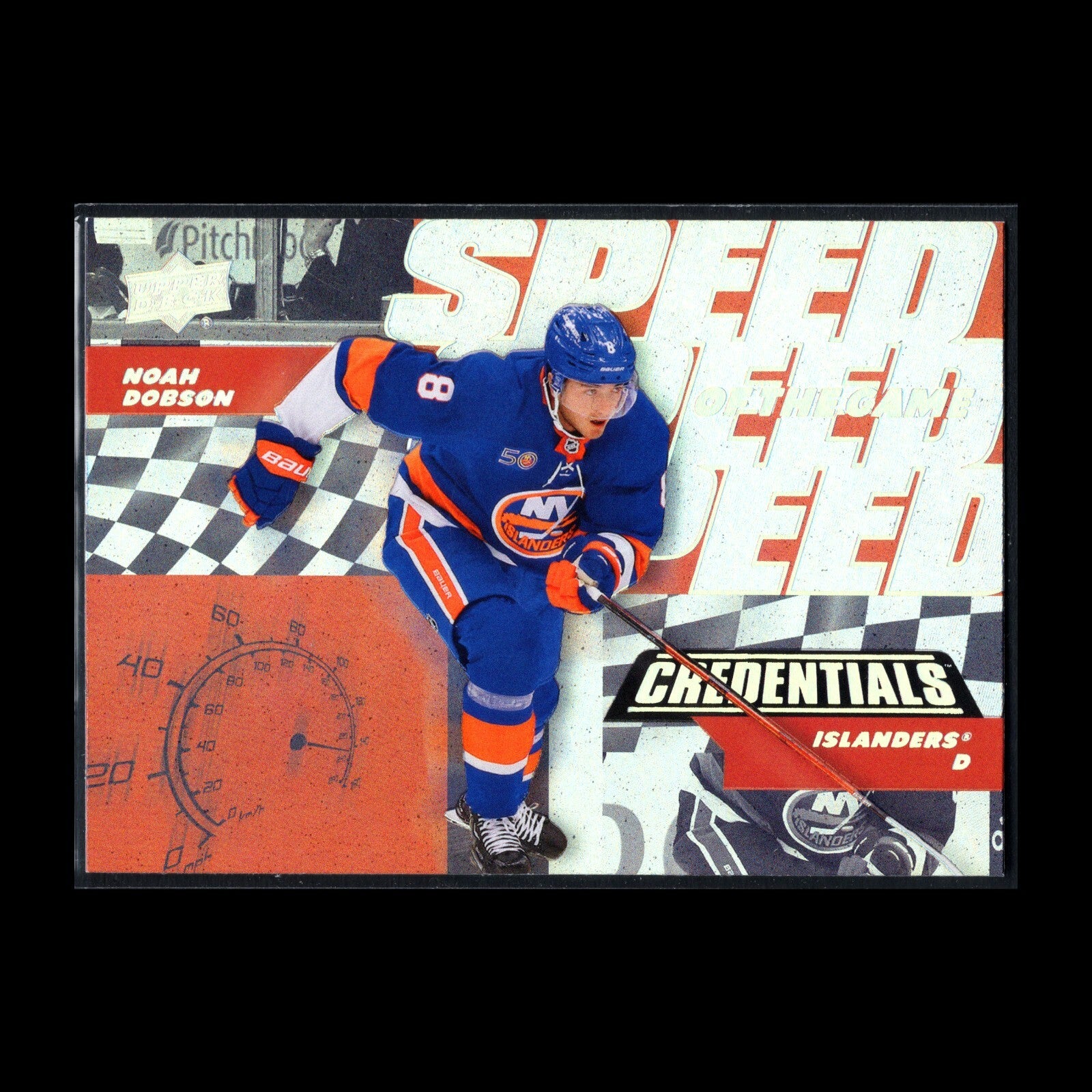 2022-23 UD Credentials NOAH DOBSON #SG-22 Speed of the Game - NY Islanders