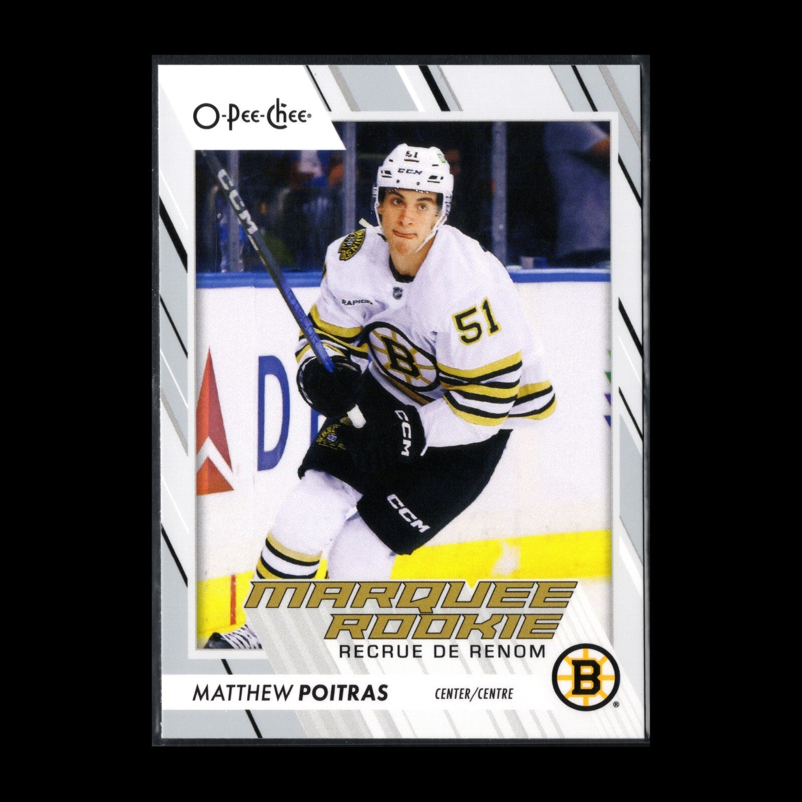 2023-24 O-Pee-Chee MATTHEW POITRAS #588 Marquee rookie RC - Boston Bruins