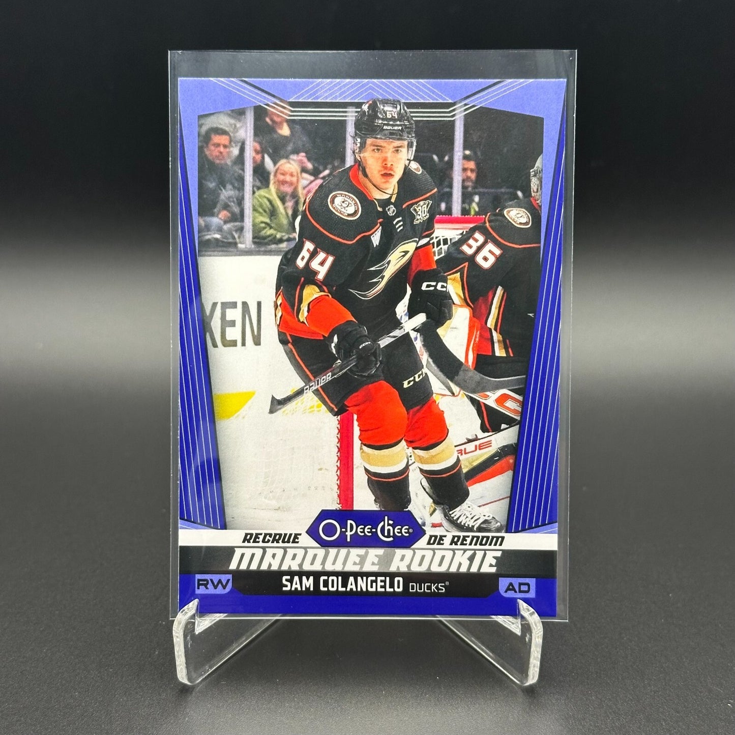 2024-25 O-Pee-Chee SAM COLANGELO #577 Marquee rookie Blue parallel RC