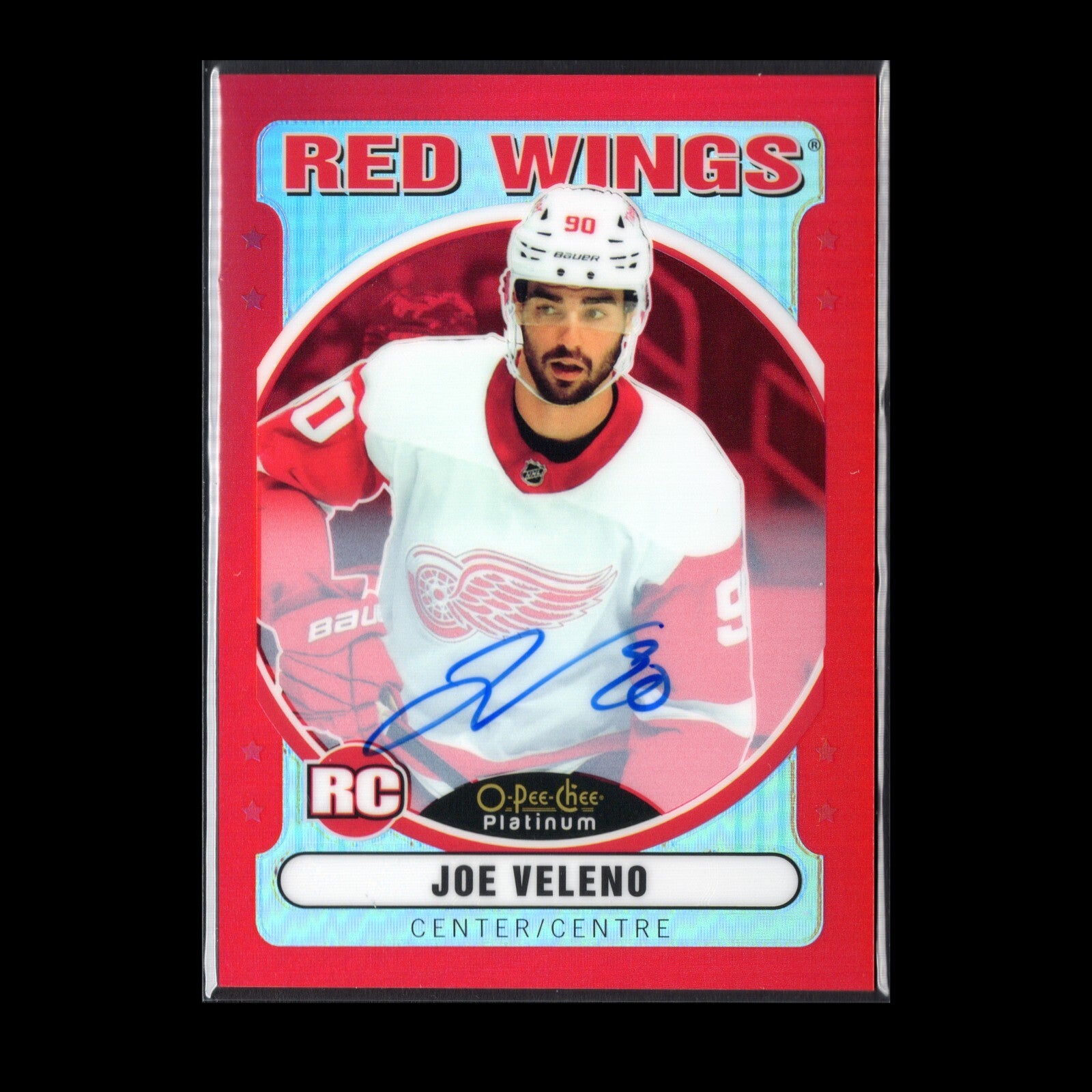 2021-22 O-Pee-Chee Platinum JOE VELENO #R-81 Retro Rainbow Red Rookie RC