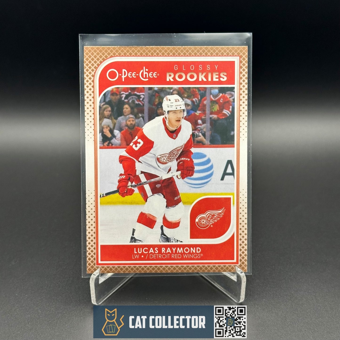 2021-22 UD Series 2 LUCAS RAYMOND #R-13 O-Pee-Chee Glossy Rookies Gold RC