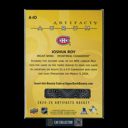 2024-25 UD Artifacts JOSHUA ROY #A-JO Aurum Bounty UNSCRATCHED Rookie
