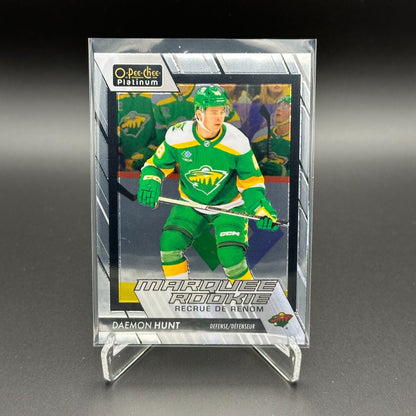 2023-24 OPC Platinum DAEMON HUNT #266 Marquee rookie RC - Minnesota Wild