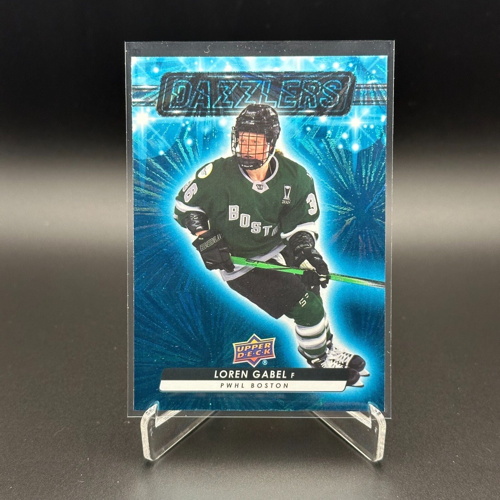 2024-25 UD PWHL LOREN GABEL #DZ-8 Dazzlers Blue - 1st EDITION!