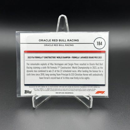 2024 Topps Chrome Formula 1 ORACLE RED BULL RACING #184 Award Winners