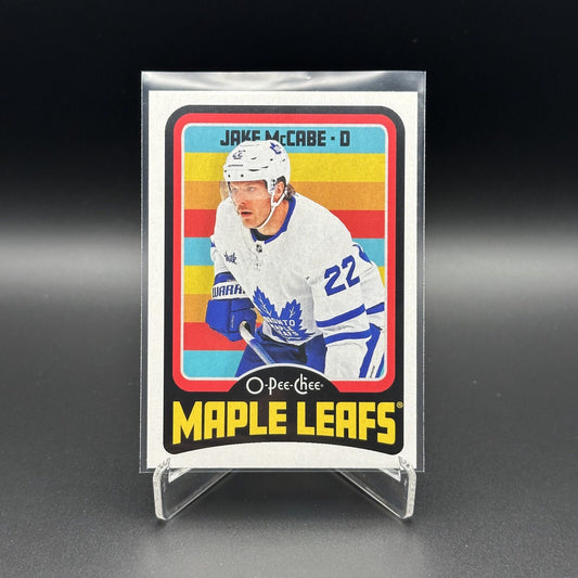 2024-25 O-Pee-Chee JAKE MCCABE #230 Retro - Toronto Maple Leafs