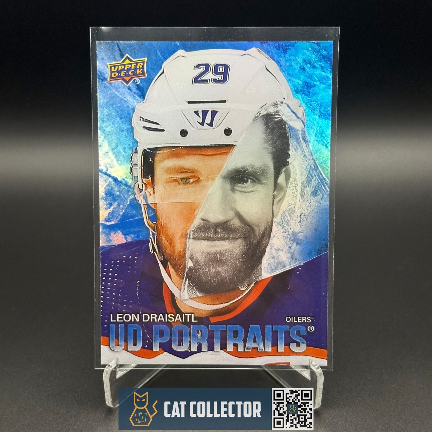 2025-26 UD Series 1 LEON DRAISAITL #P-30 UD Portraits - Edmonton Oilers